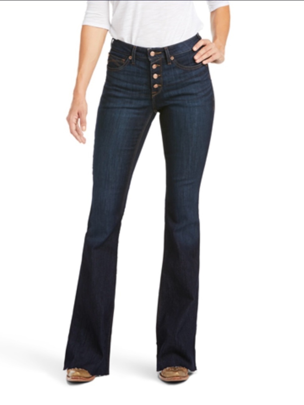 ARIAT REAL HIGH RISE OPHELIA FLARE WOMEN'S WESTERN JEANS Size 33R (12-14)